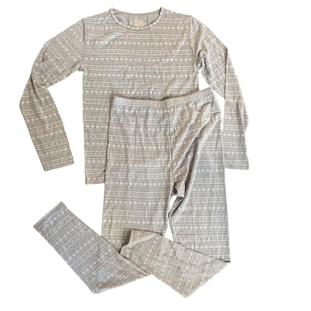 32 Degrees Heat Kids Long Sleeve Base Layer Legging Set kids XL 16-18 grey